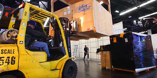 We store your custom trade show exhibits and trade show rental booths